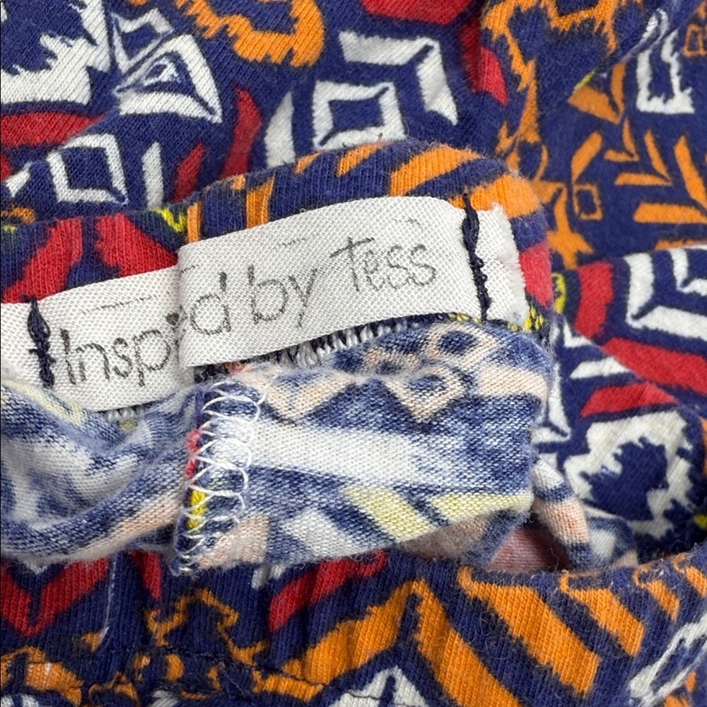 Inspired By Tess Kids Colorful Geometric Kids Leggings No size tag 18” long - Picture 3 of 3